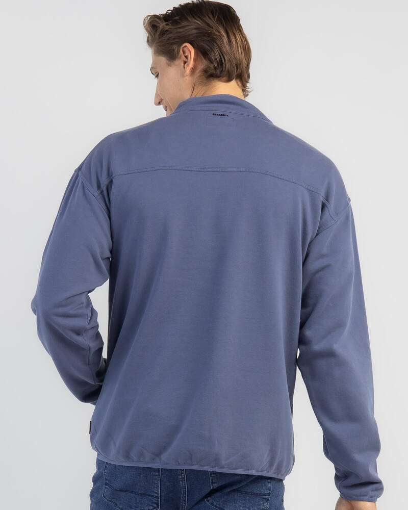 Rusty RS Relaxed Quarter Zip Super Fleece Sweatshirt for Mens
