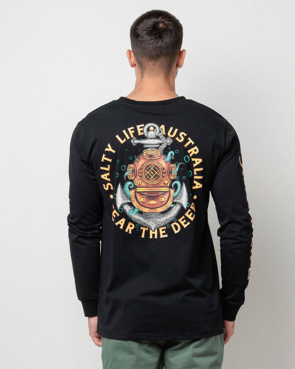 Salty Life Fear The Deep Long Sleeve T-Shirt for Mens