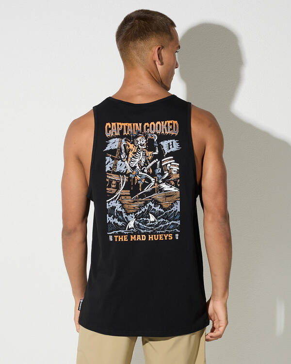 The Mad Hueys Plank Captain Singlet Tank for Mens