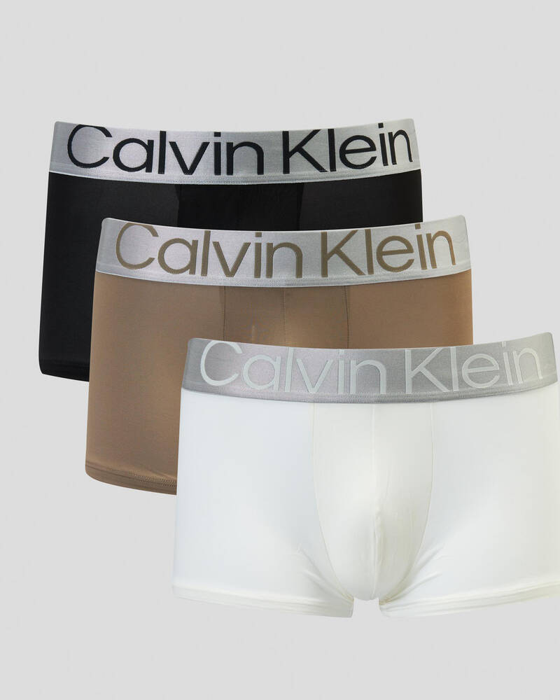 Calvin Klein Reconsidered Steel Micro Low Rise Trunk 3 Pack for Mens