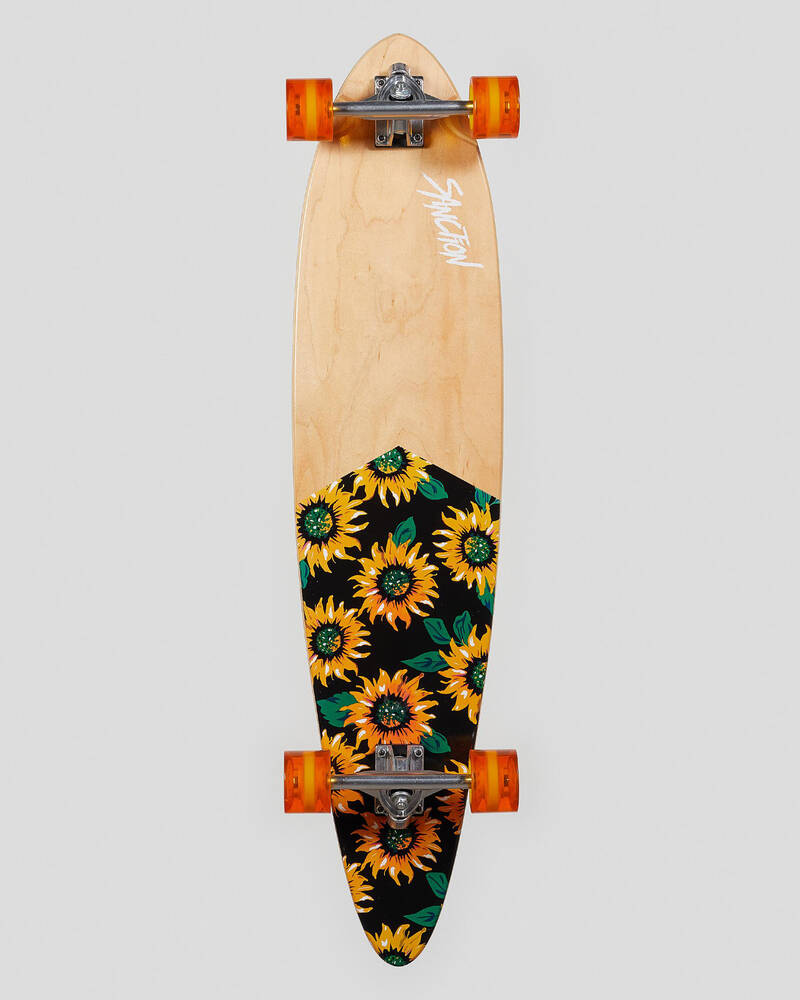 Sanction Sunflowers Longboard for Unisex