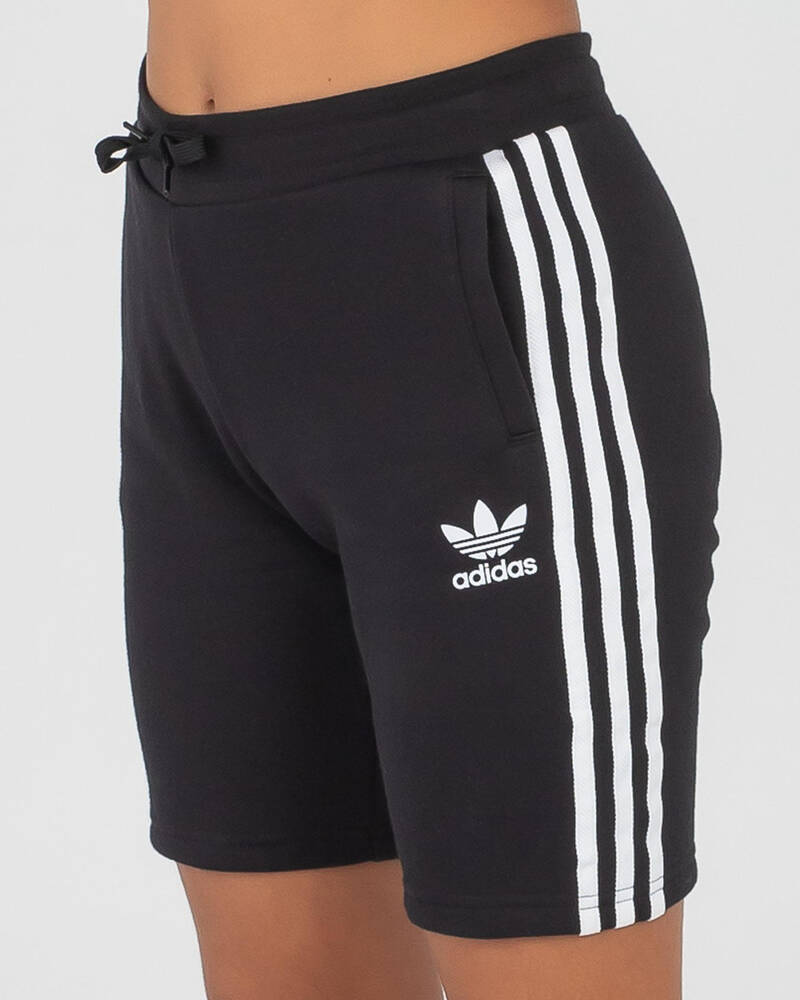 adidas Girls' 3 Stripe Shorts for Womens
