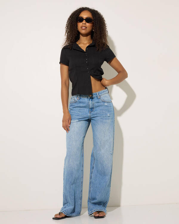 DESU Rhode Straight Leg Jeans for Womens