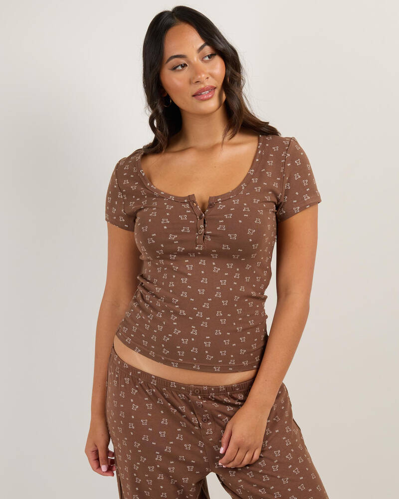 Malibu Lounge Humphrey Bear Tee for Womens