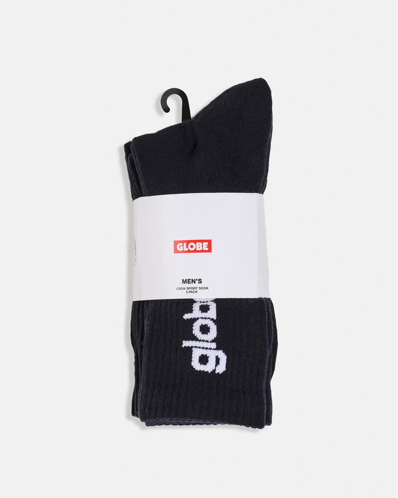 Globe O.G. Vert Logo HI Crew Socks 5 Pack for Mens