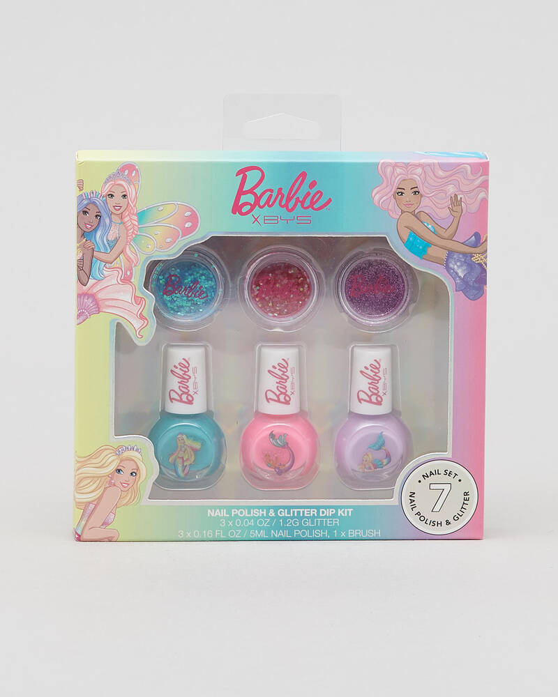 BYS Barbie Dream Glitter & Nail Polish Kit for Womens