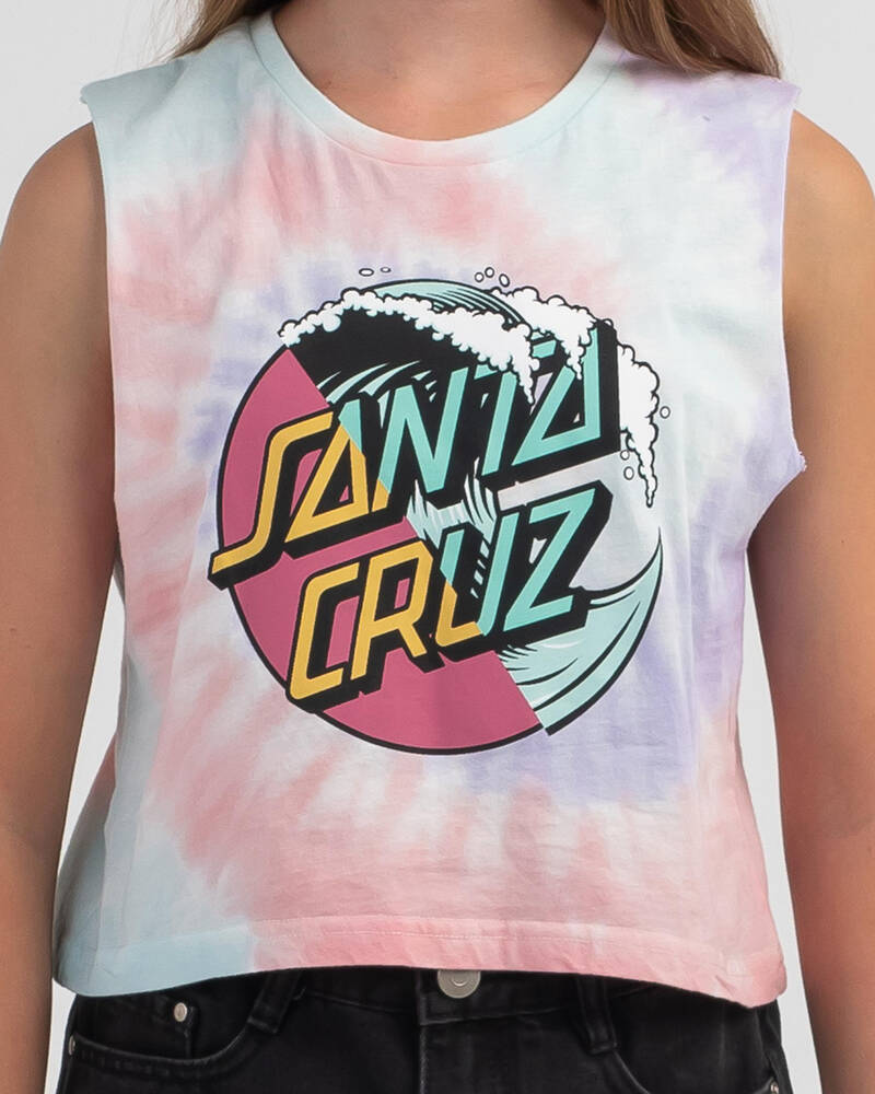 Santa Cruz Girls' Other Wave Splice Muscle Tank Top for Womens
