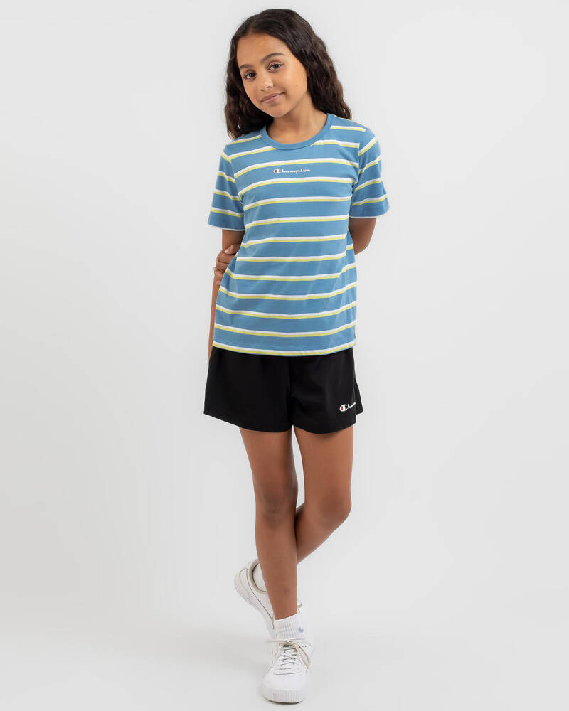 Champion Girls' Stripe T-Shirt for Womens