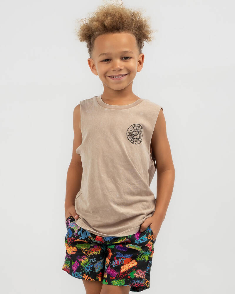 Jacks Toddlers' Burning Muscle Tank for Mens