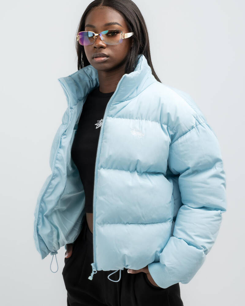 Stussy Graffiti Puffer Jacket for Womens