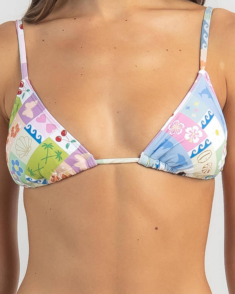 Topanga Coconut Girl Triangle Bikini Top for Womens