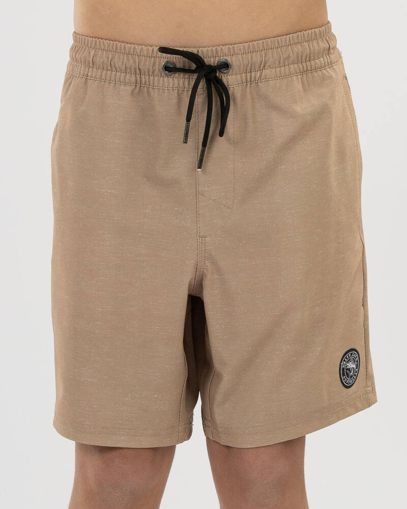 Salty Life Boys' Anchor Point Elastic Waist Shorts for Mens