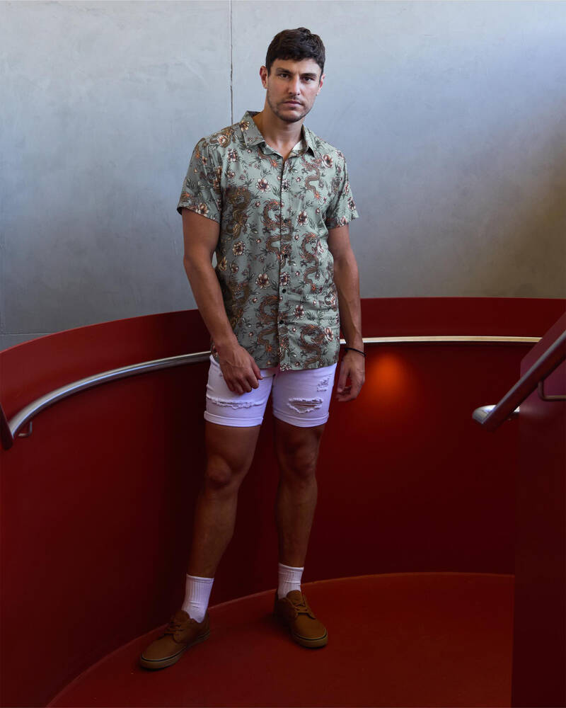 Lucid Temple Short Sleeve Shirt for Mens