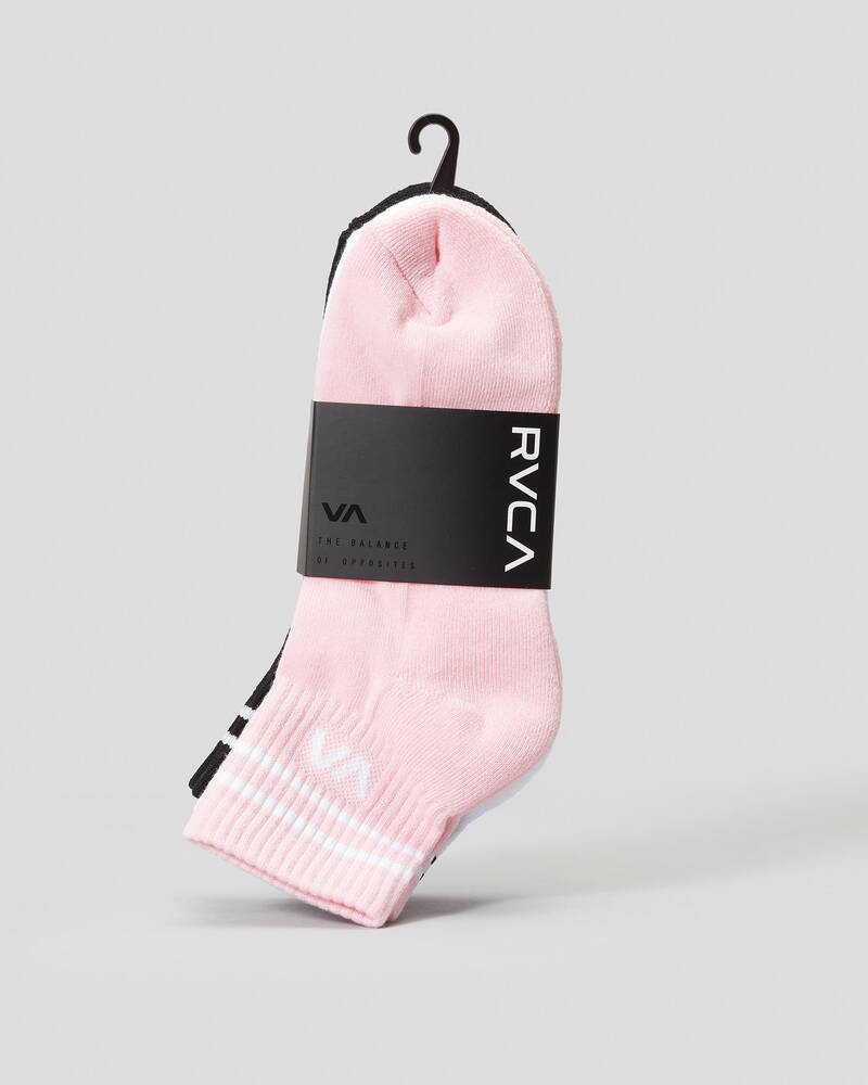 RVCA Womens VA Mini Crew Sock Pack for Womens