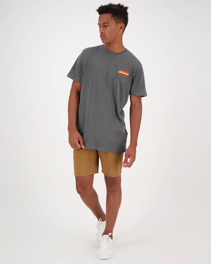 Santa Cruz Flaming Oval Dot T-Shirt for Mens