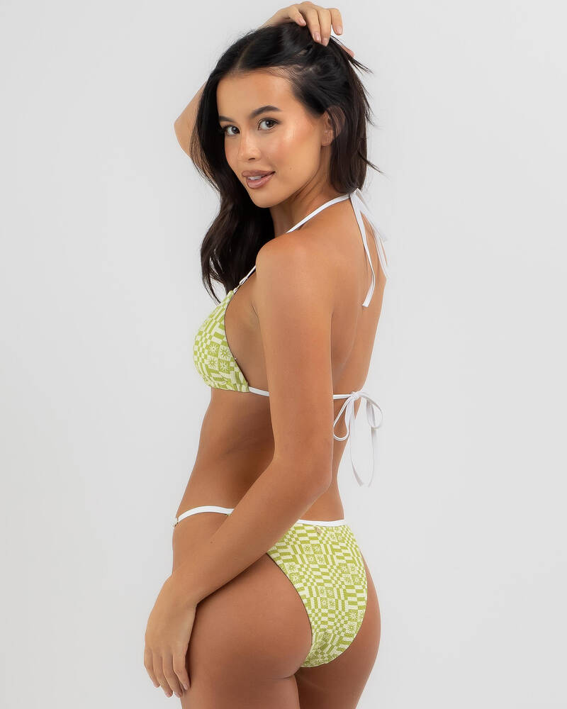 Rhythm Horizon Adjustable Side High Cut String Bikini Bottom for Womens
