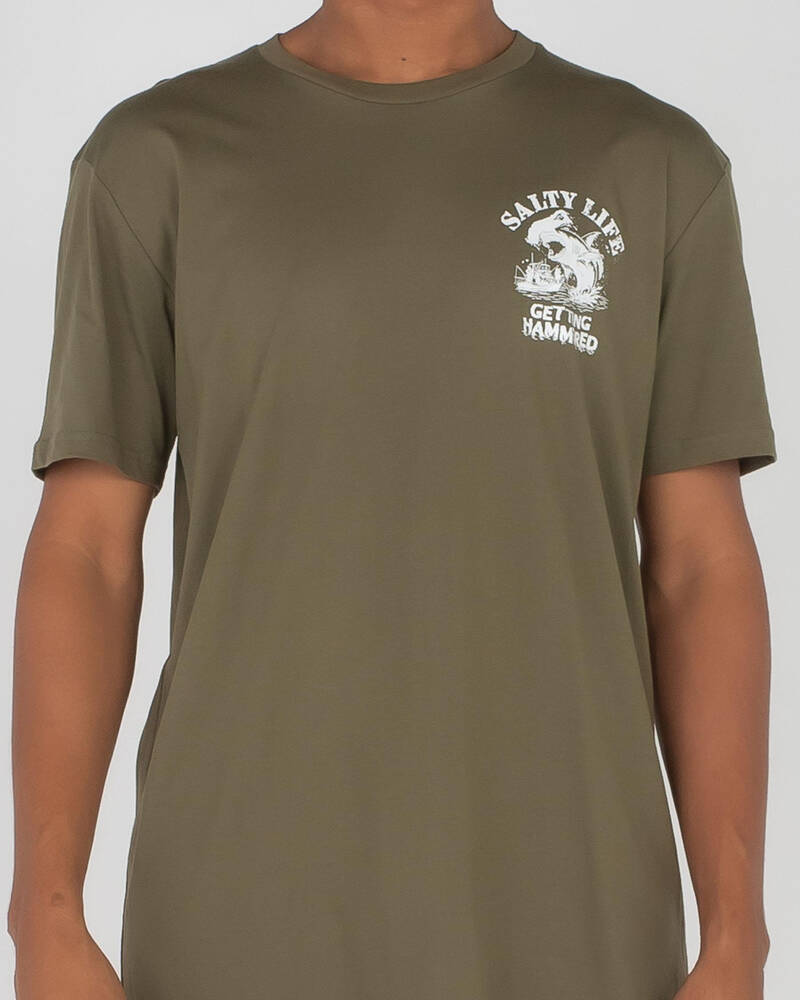 Salty Life Hammered T-Shirt for Mens