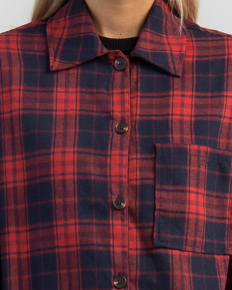 Ava And Ever Whistler Flannel Long Sleeve Shirt for Womens