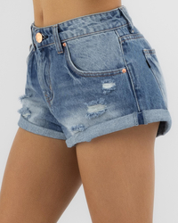 DESU Girls' Stevie Micro Denim Shorts for Womens image number null