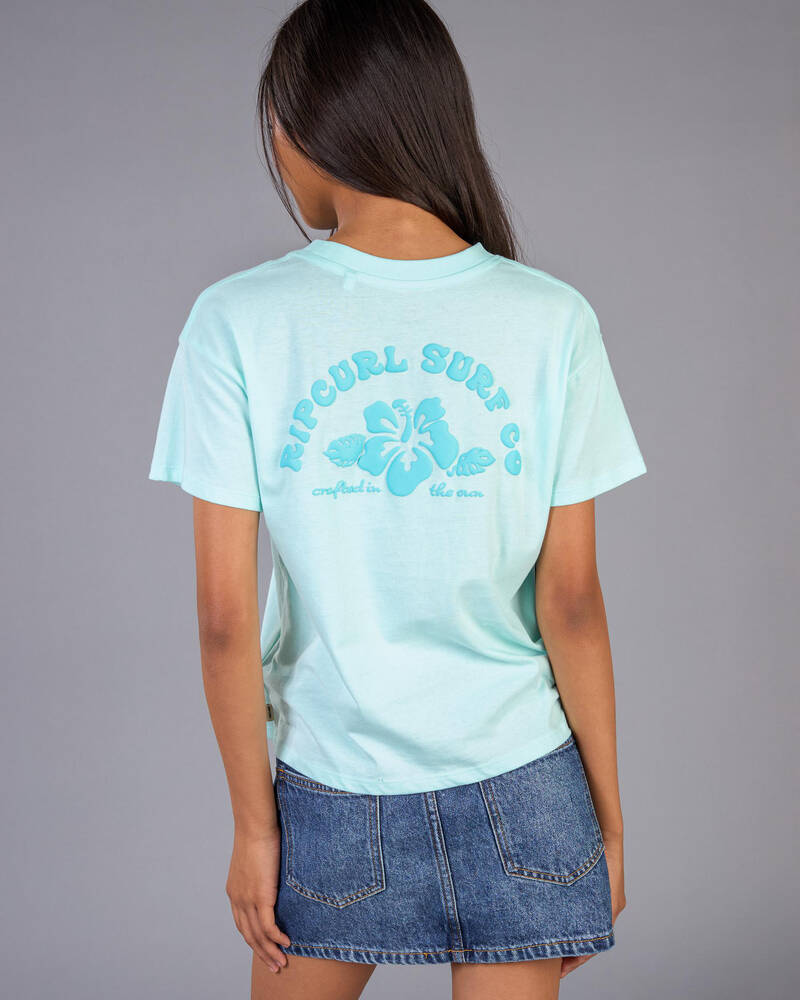 Rip Curl Girls' Hibiscus Heat Logo T-shirt for Womens