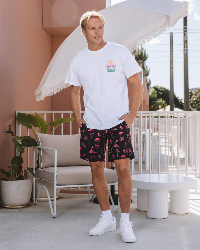 Skylark Lean Back Elastic Waist Shorts for Mens