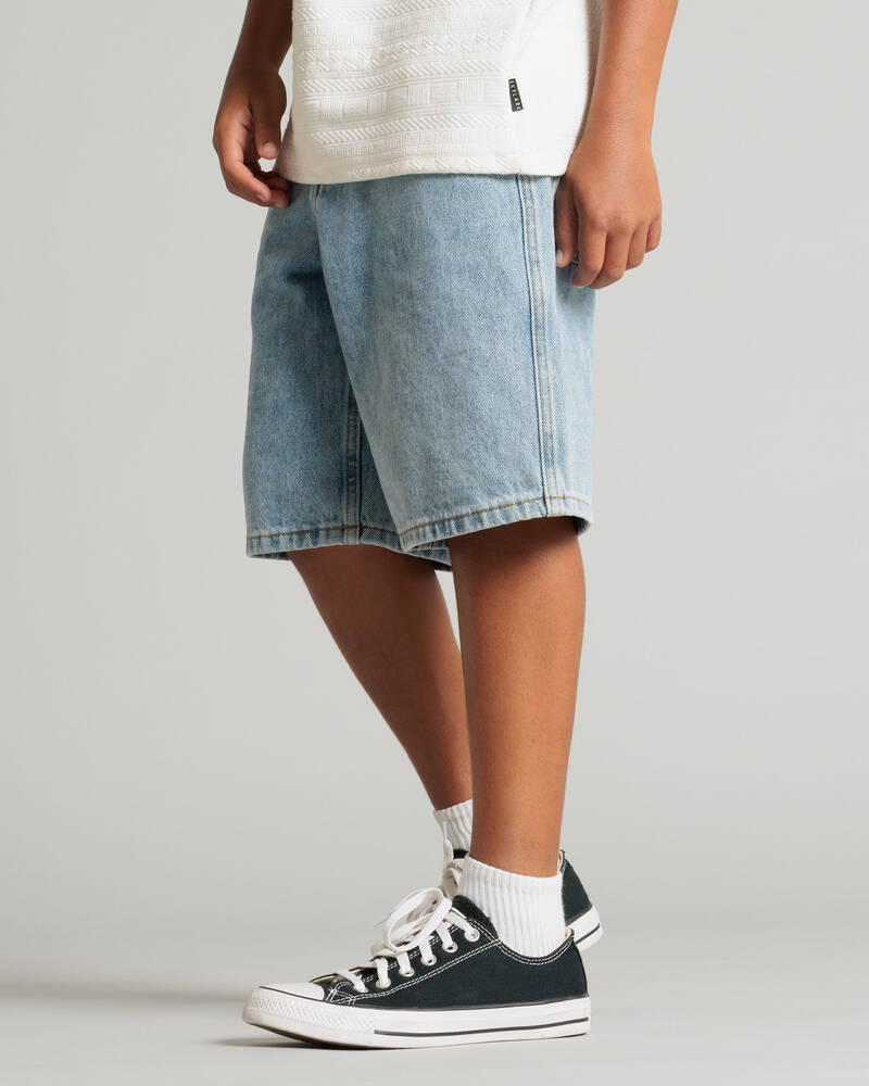 Rip Curl Boys' Hyped Up Denim Walk Shorts for Mens