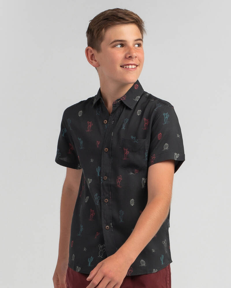 Lucid Boys' Cactus Short Sleeve Shirt for Mens