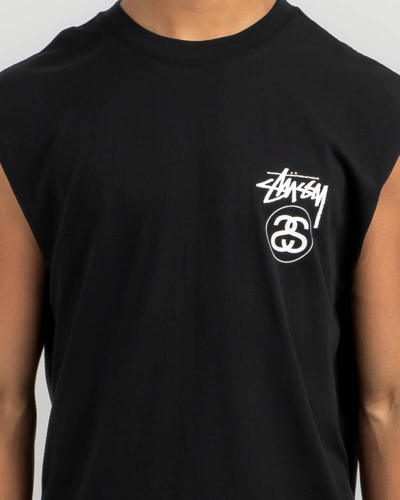 Stussy Solid Stock Link Muscle Tank for Mens