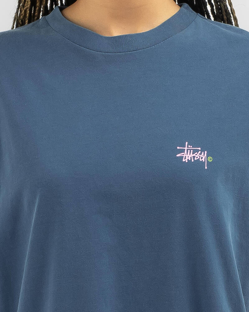 Stussy Graffiti Pigment Relaxed T-Shirt for Womens