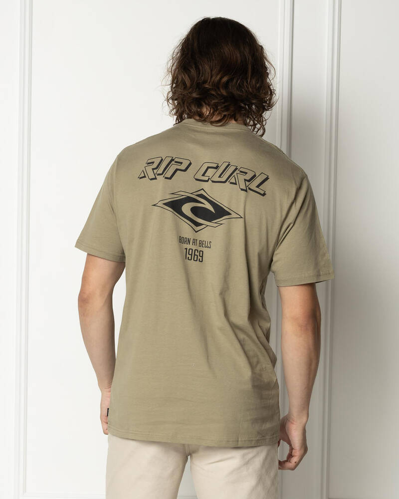 Rip Curl Fade Out Icon T-Shirt for Mens