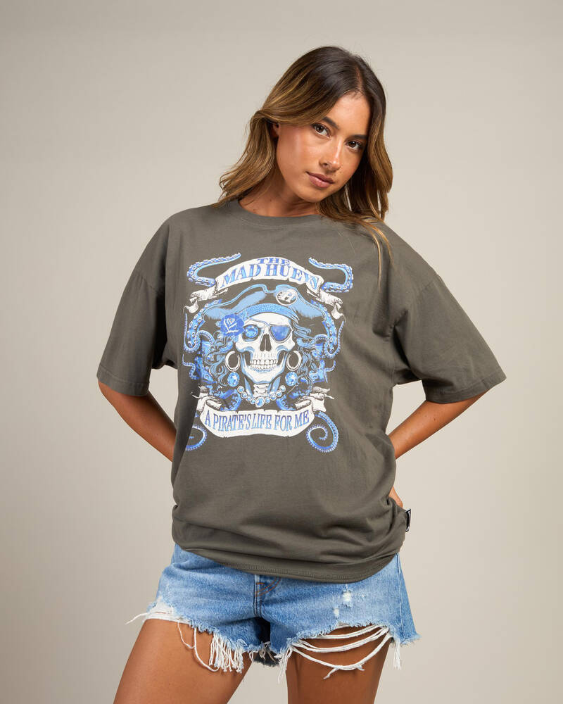 The Mad Hueys Pirates Life Oversized T-Shirt for Womens