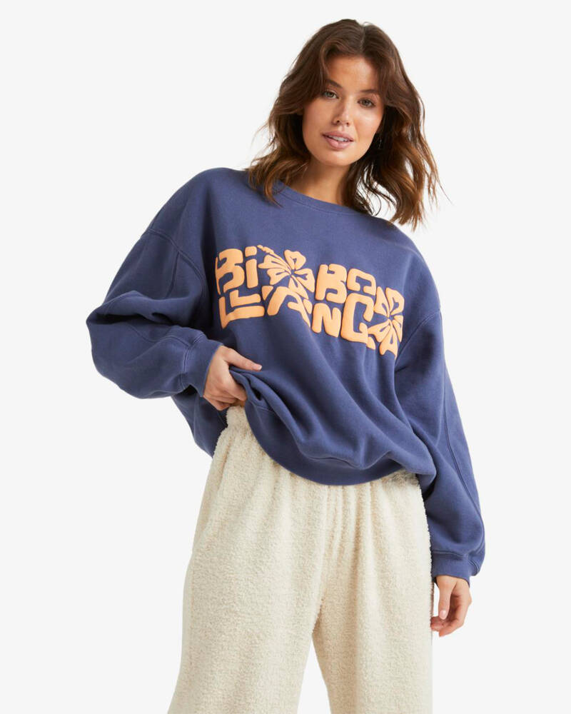 Billabong Tiki Vibes Kendall Crewneck Sweatshirt for Womens
