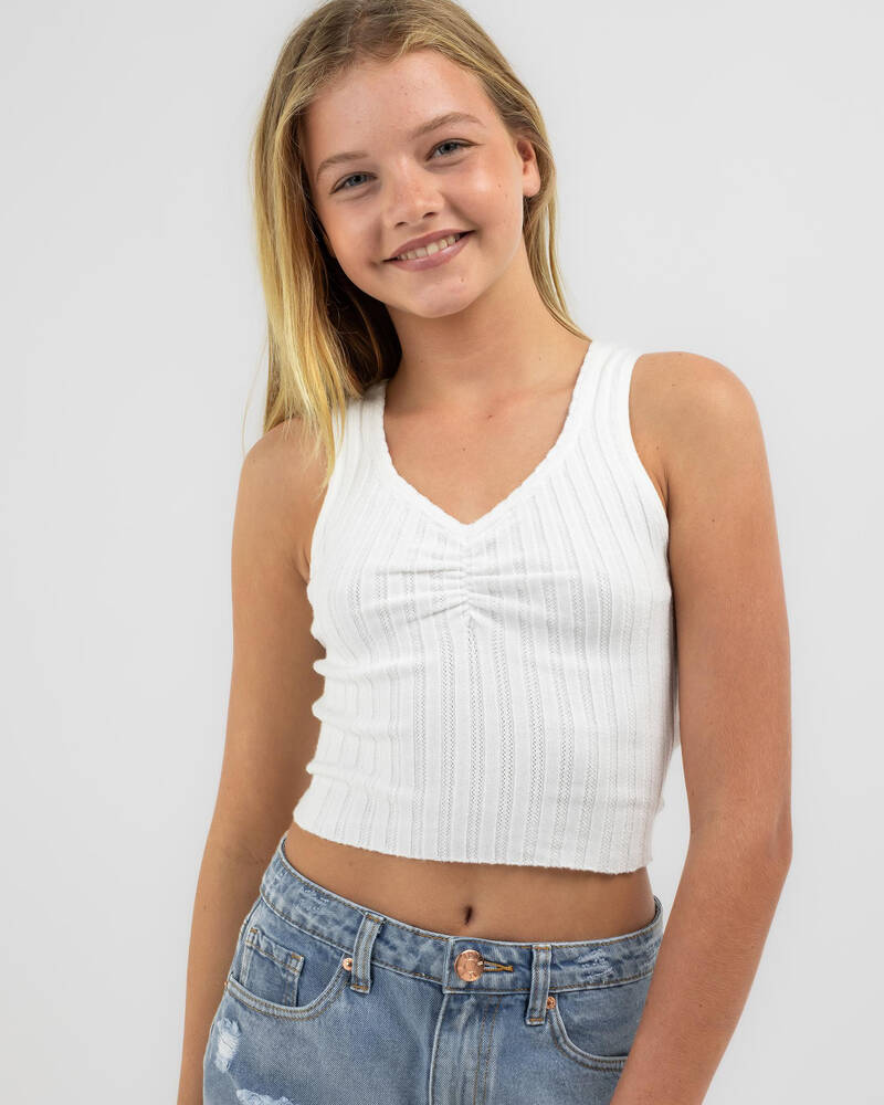 Mooloola Girls' Harley Pointelle Top for Womens