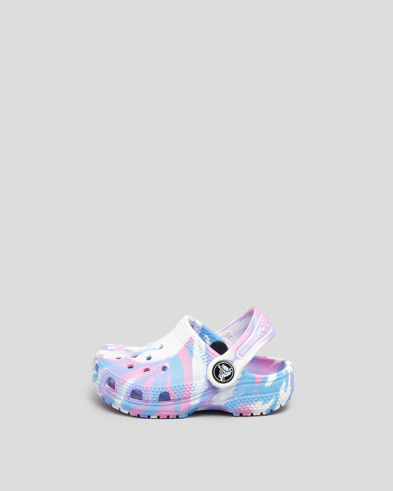 Crocs Toddlers' Classic Marble Clogs for Unisex