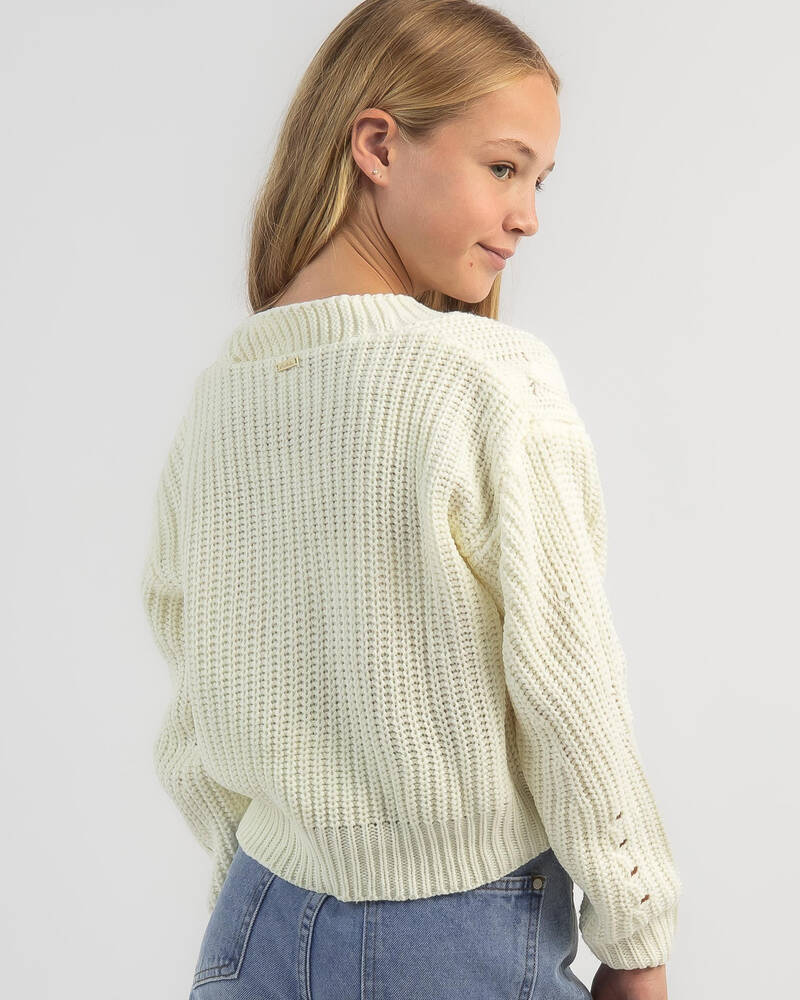 Mooloola Girls' Debate Team Cable Knit Cardigan for Womens