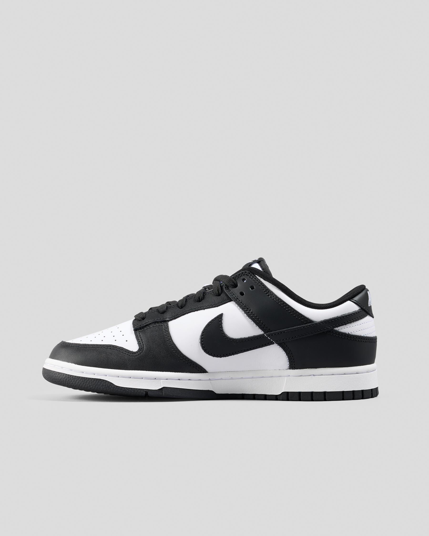 Shop Nike Dunk Low Retro Shoes In White/black-white - Fast