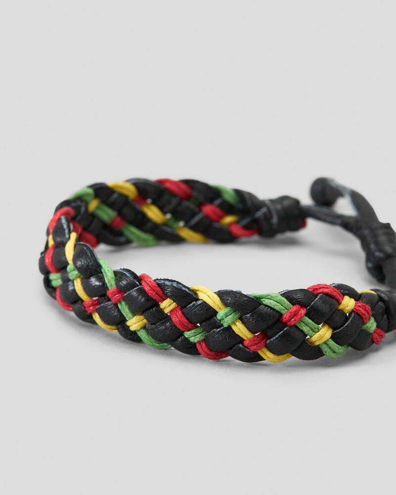 Classics 77 Genuine Leather Rasta Bracelet for Mens
