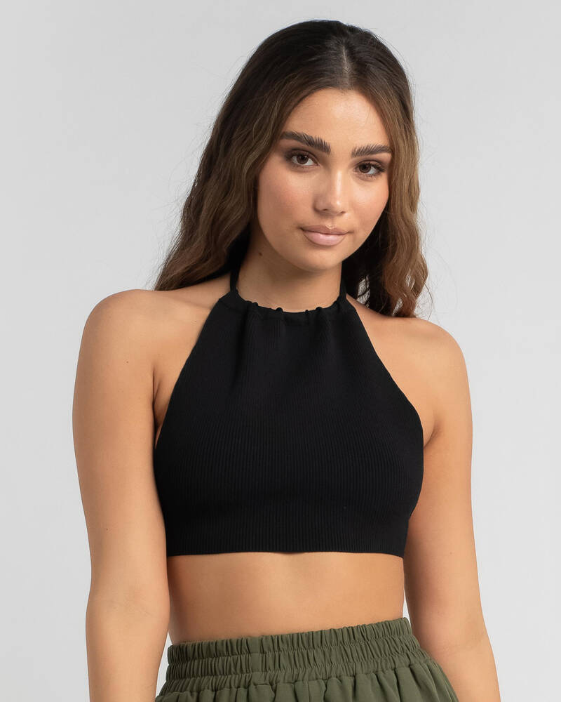 Ava And Ever Finch Knit Halter Top for Womens