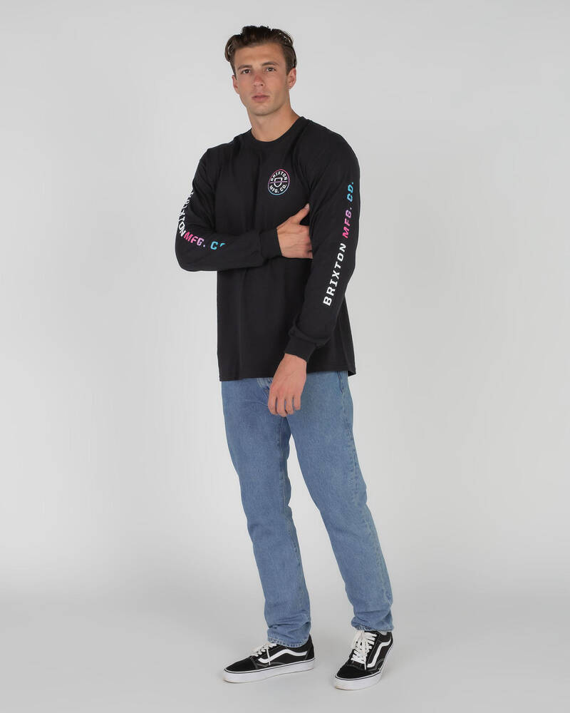 Brixton Crest Long Sleeve T-Shirt for Mens