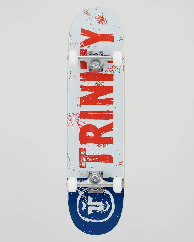 Trinity Distributions Complete 7.75" Brushed Logo BWR Skateboard for Mens