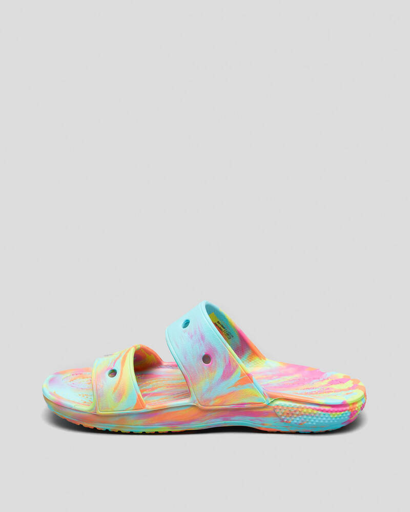 Crocs Classic Crocs Marbled Sandals for Unisex