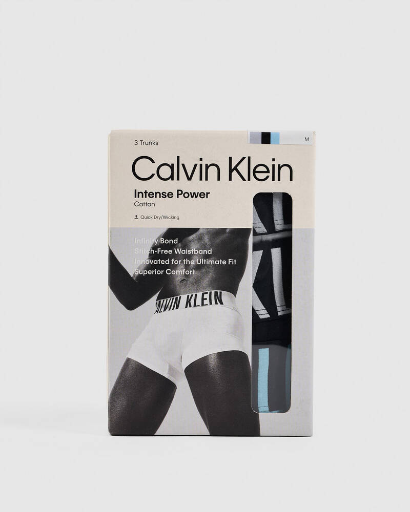 Calvin Klein Intense Power Cotton Stretch Trunk 3 Pack for Mens