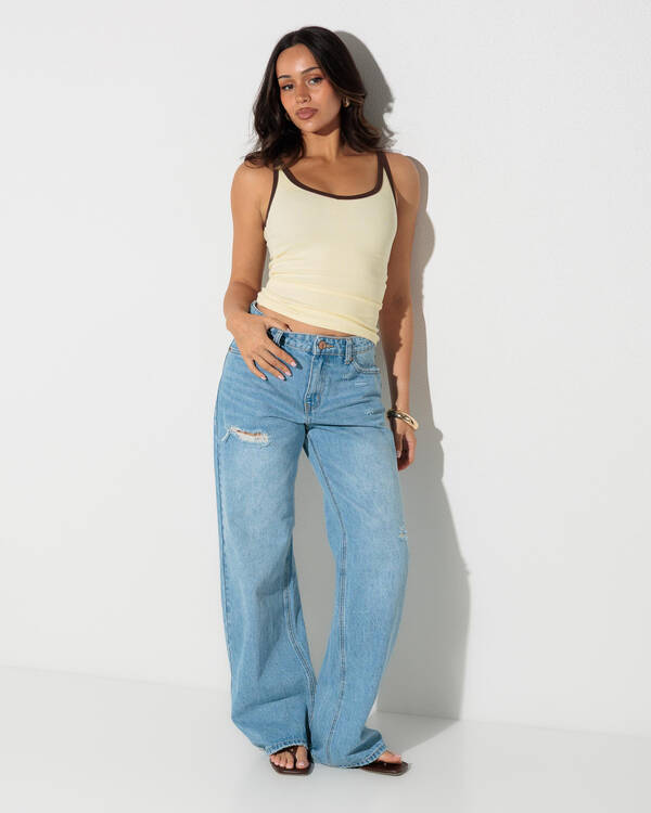 DESU Rhode Straight Leg Jeans for Womens