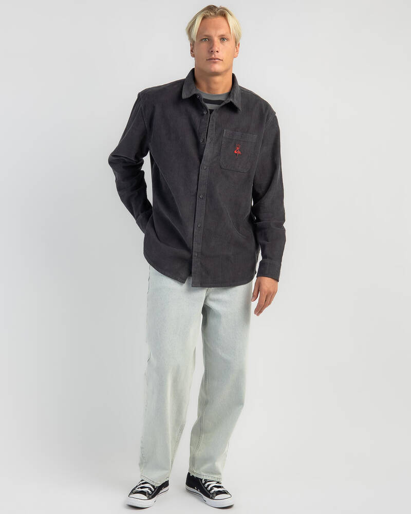 Quiksilver Tridagger Cord Long Sleeve Shirt for Mens