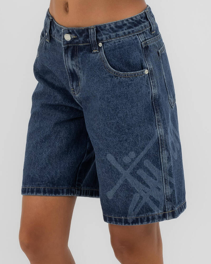 Stussy Graffiti Jorts for Womens