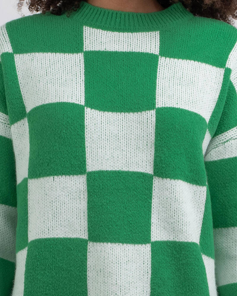 Red Berry Reality Check Knit Jumper for Womens