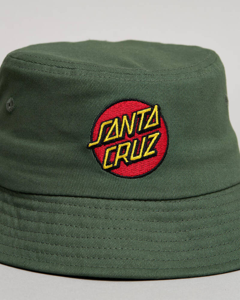 Santa Cruz Boys' Classic Dot Patch Bucket Hat for Mens