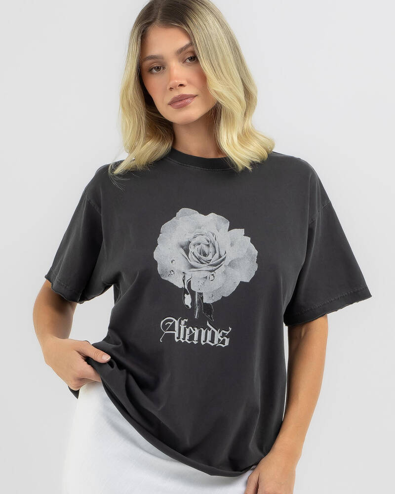 Afends Sweet Juliet Recycled Oversized T-Shirt for Womens