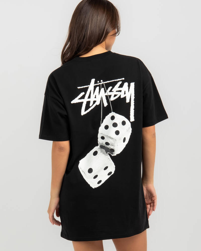 Stussy Stussy Fluffy Dice Relaxed Tee Dress for Womens