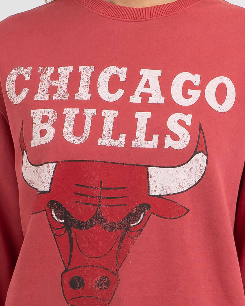 Mitchell & Ness Chicago Bulls Vintage HWC Big Logo Sweatshirt for Womens